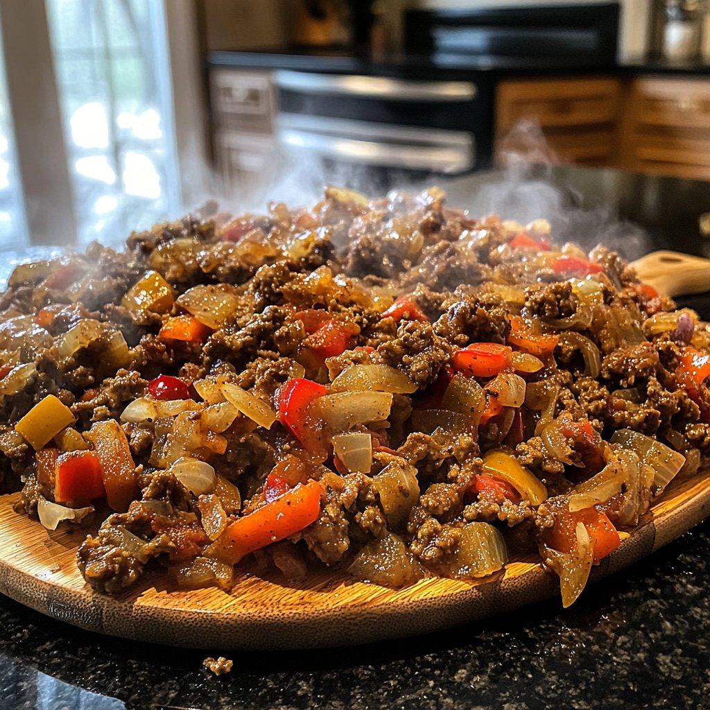 Hackfleisch Pfanne rustikal