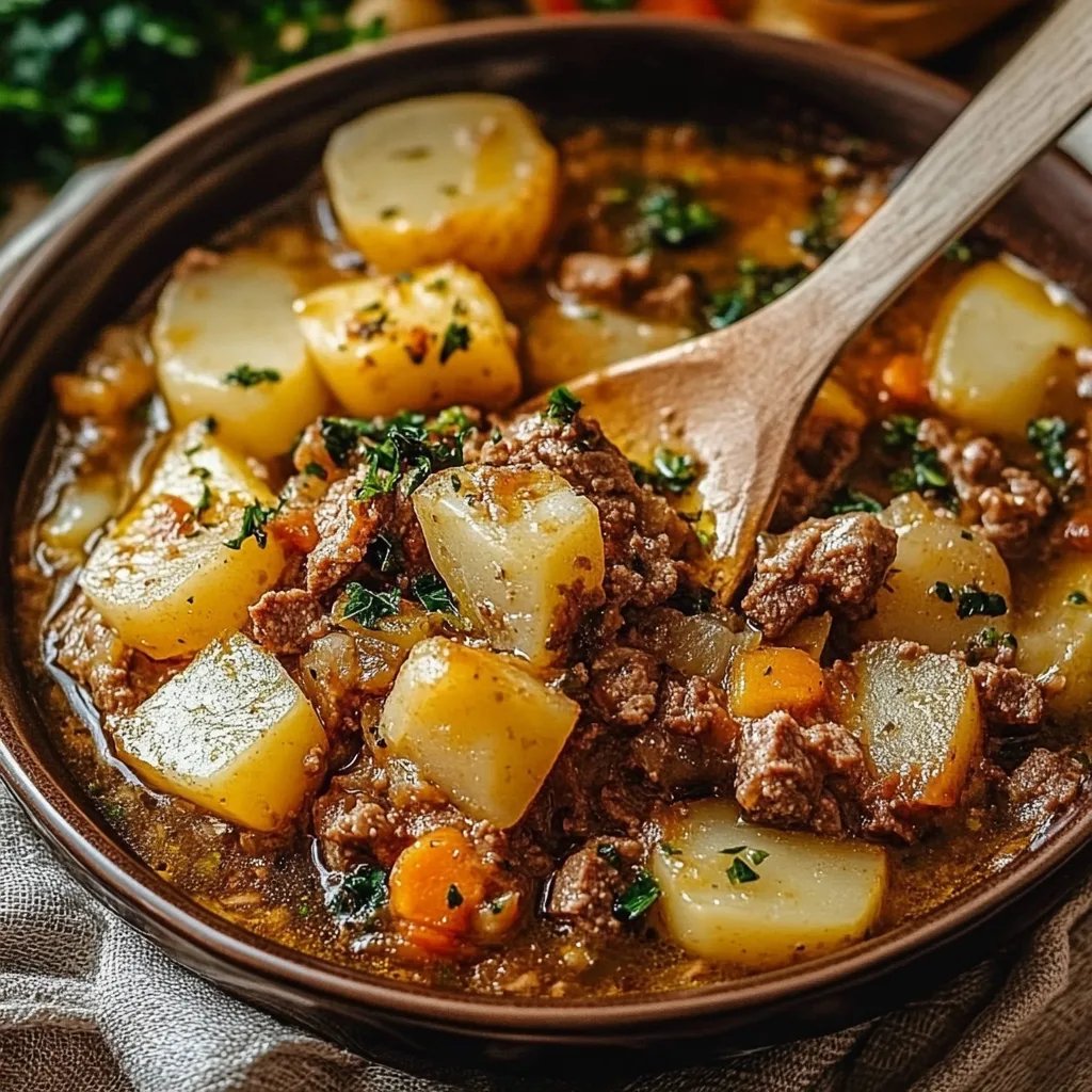Kartoffelpfanne mit Hackfleisch