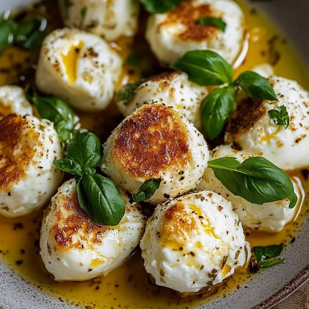 Blumenkohl-Mozzarella-Bällchen