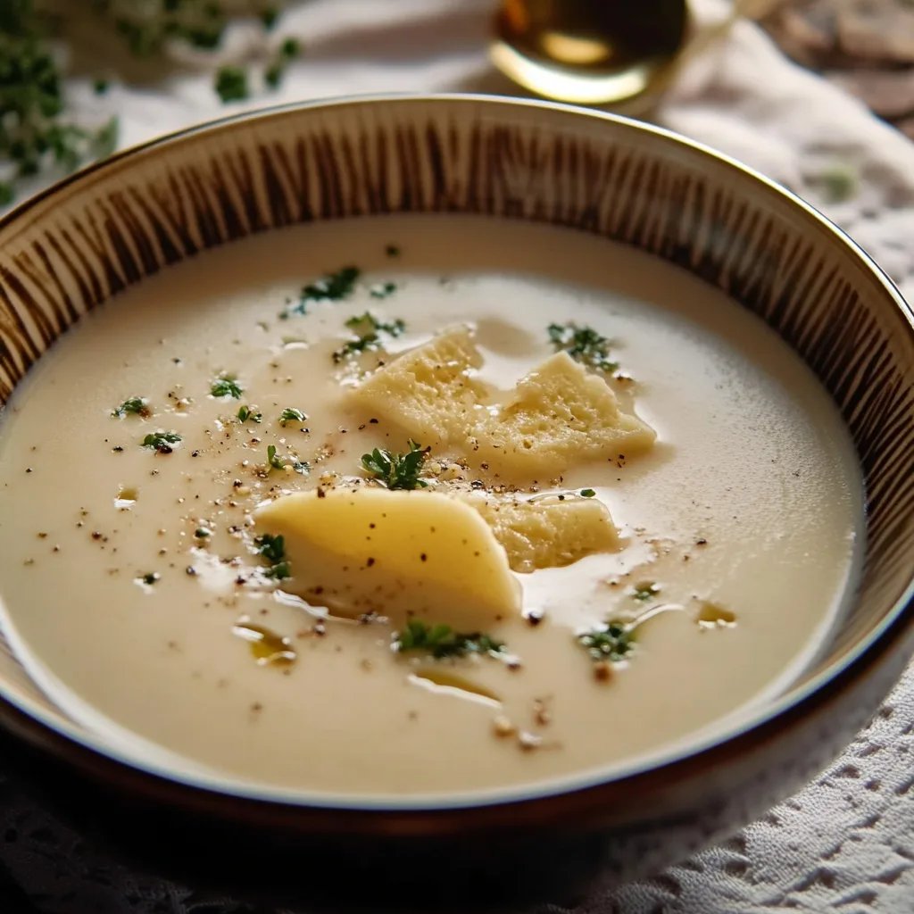 Parmesansuppe mit Trüffelöl