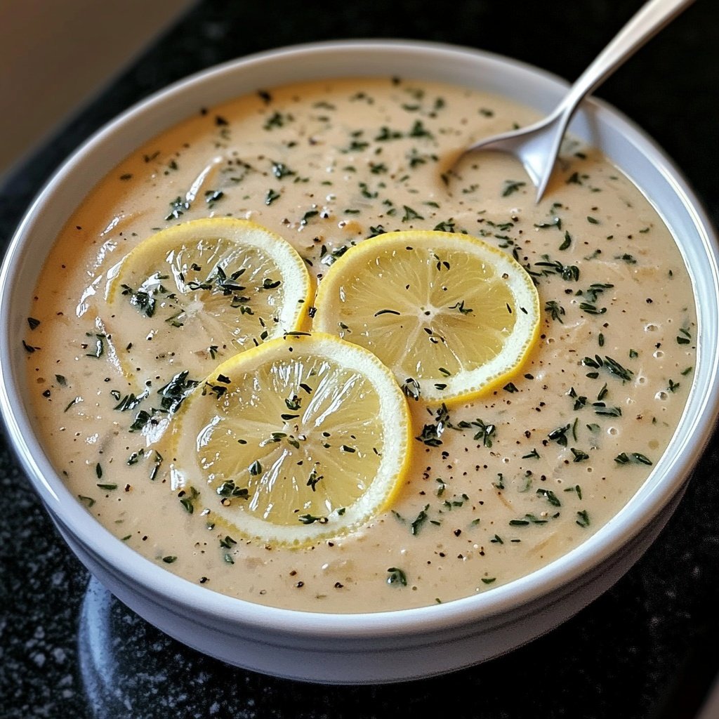 Linsensuppe mit Zitrone