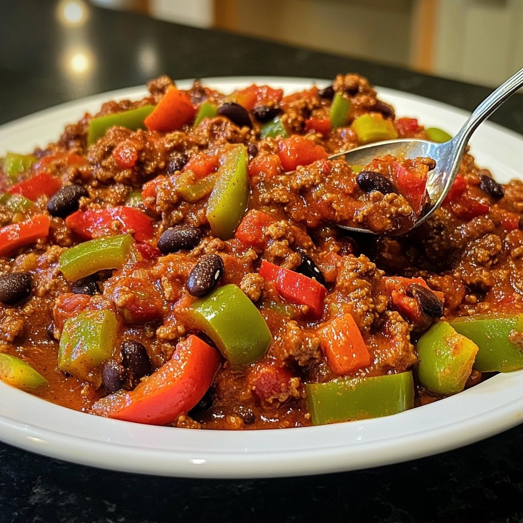 Chili sin Carne mit Paprika
