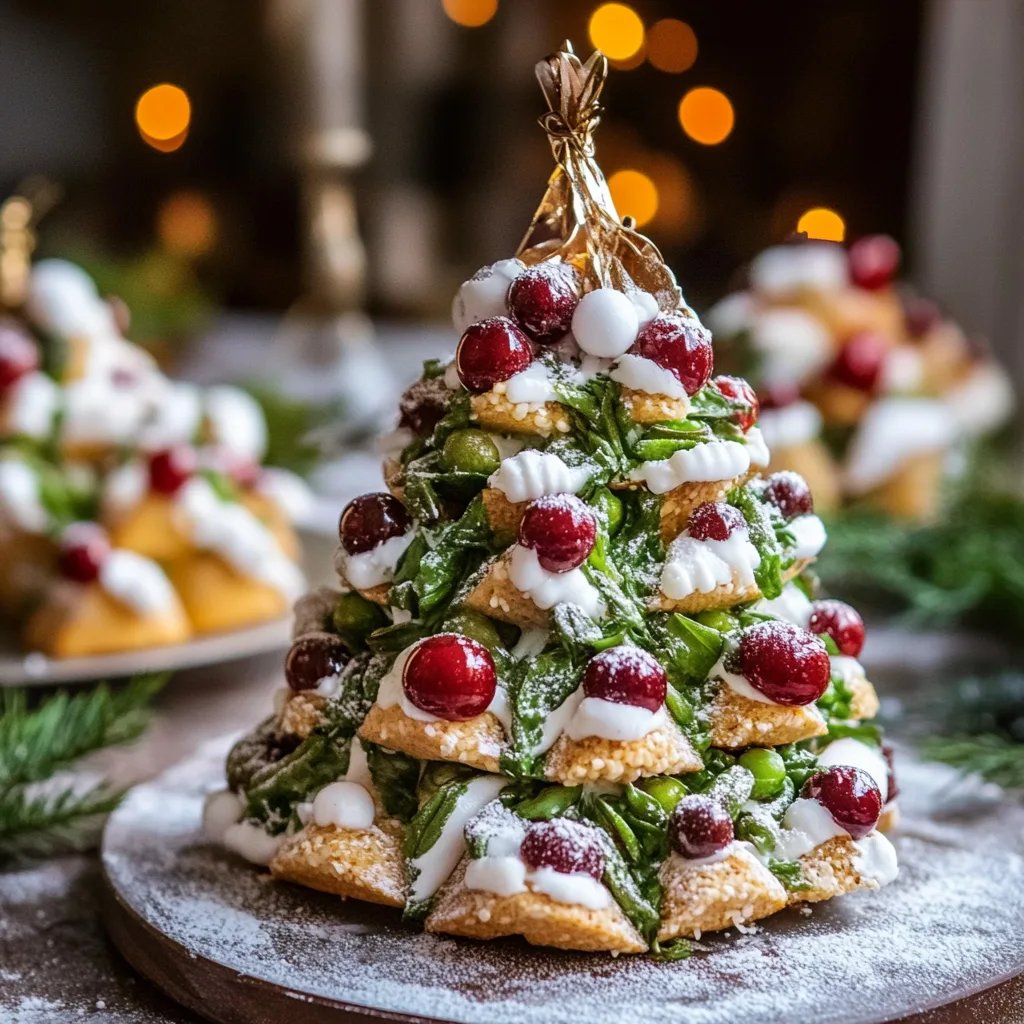 Frischkäse-Weihnachtsbaum