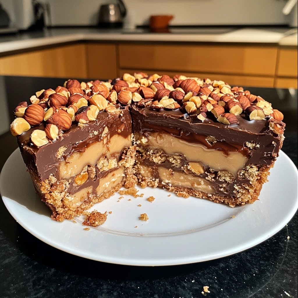 Rentier-Torte mit Haselnüssen & Nougat