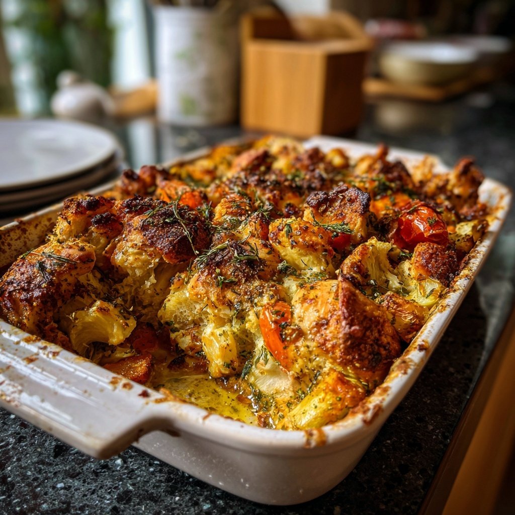 Mittagessen aus dem Ofen