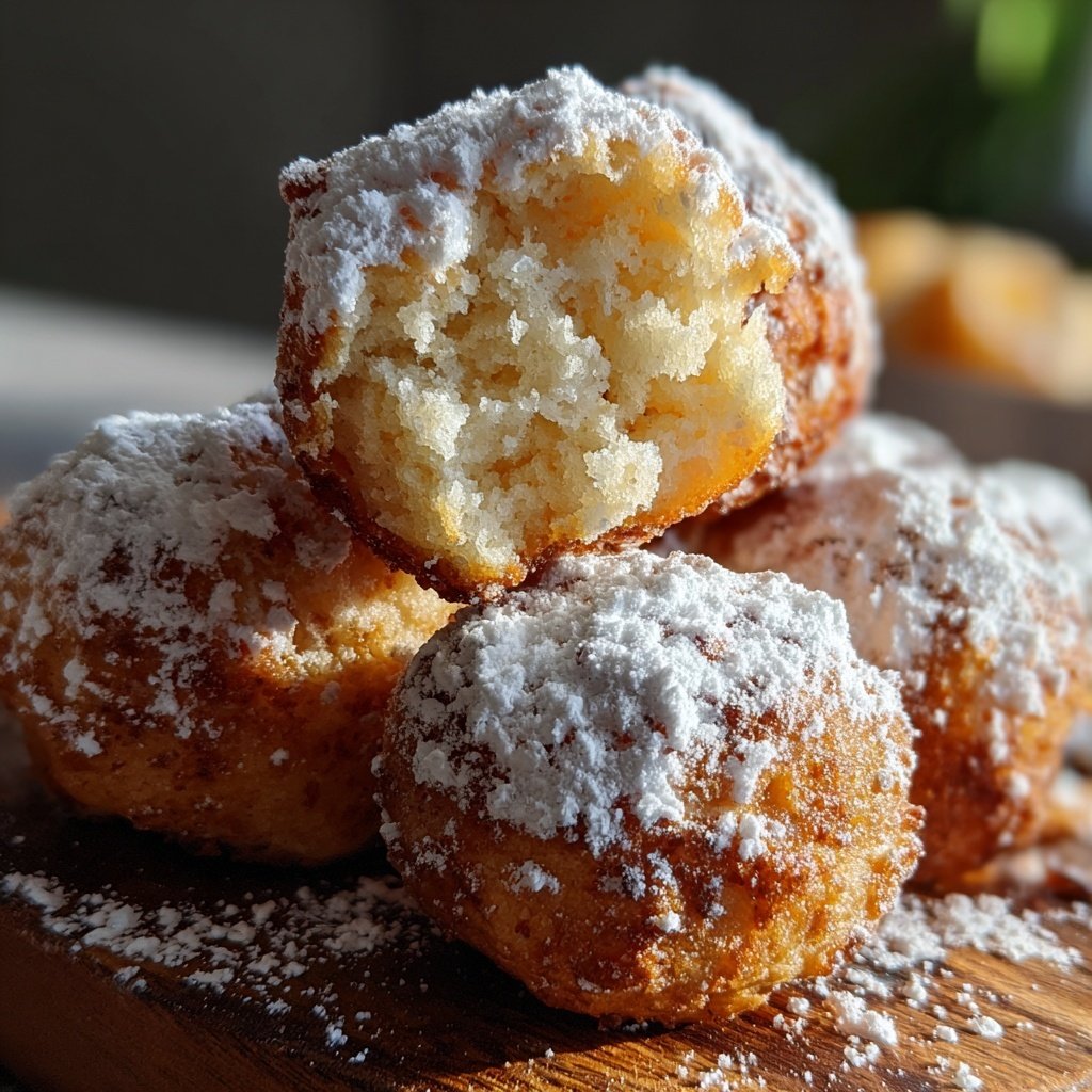 Quarkbällchen mit Joghurtteig