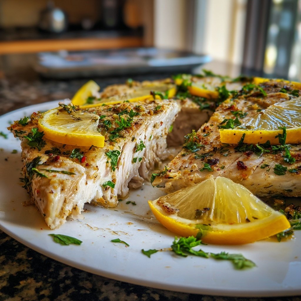 Gesund & Leicht Zitronen-Gegrillter Fisch