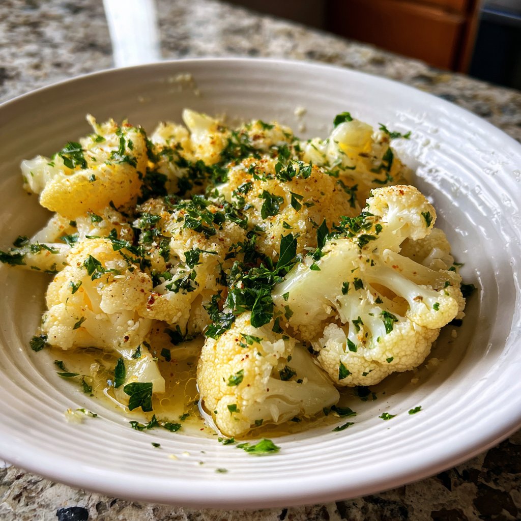 Blumenkohl mit Knoblauchbutter