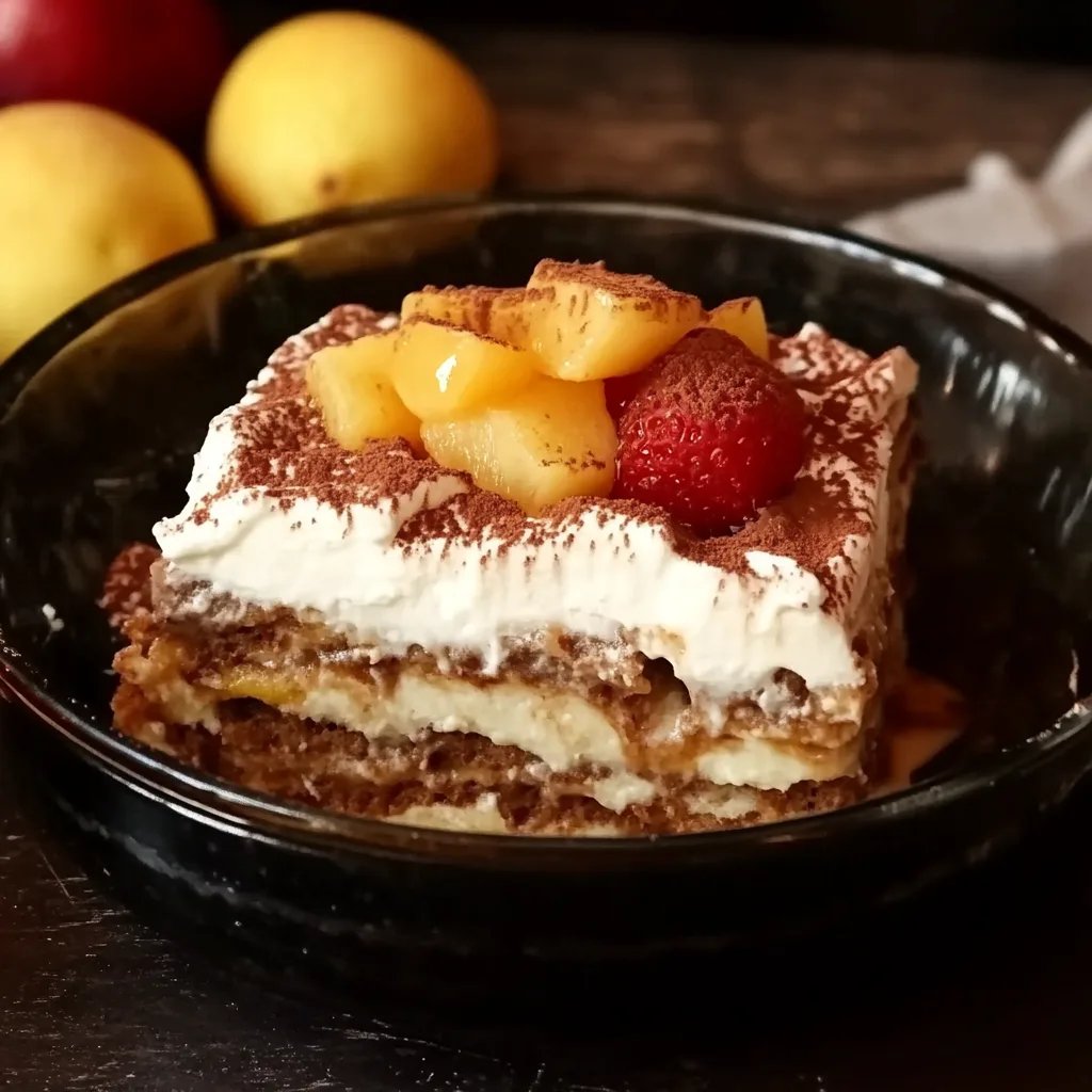 Bratapfel Spekulatius Tiramisu